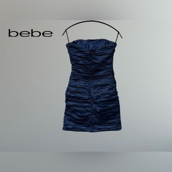 bebe Strapless Beaded Embellished Mini Dress - Picture 4 of 8